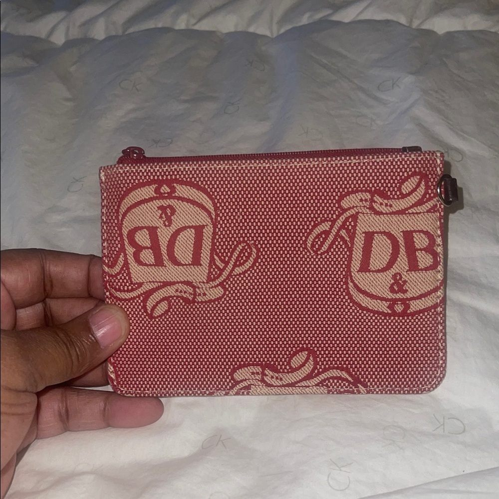 Dooney & Bourke Red Logo Clutch